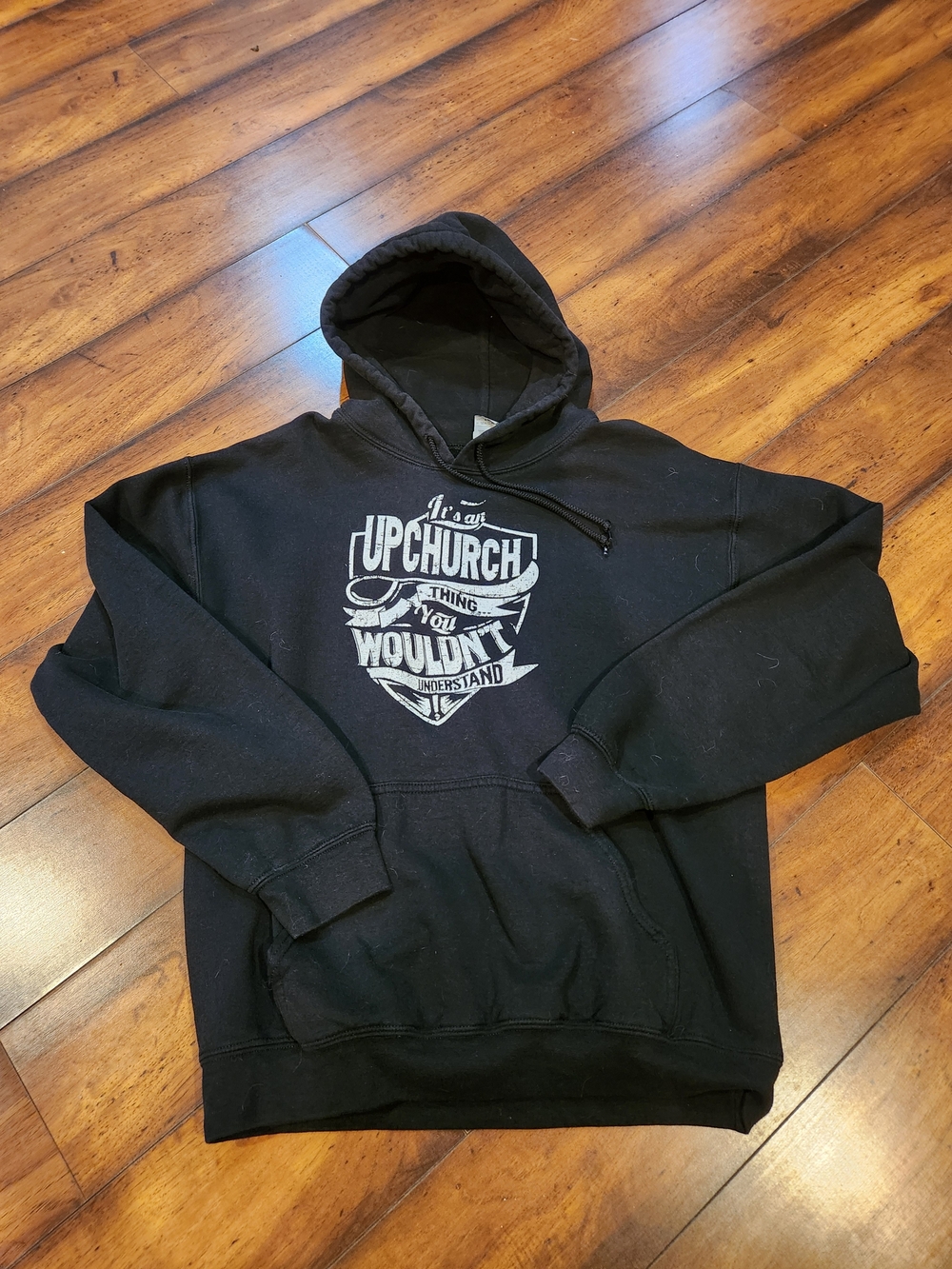 Gildan Black Hoodie Upchurch Graphic